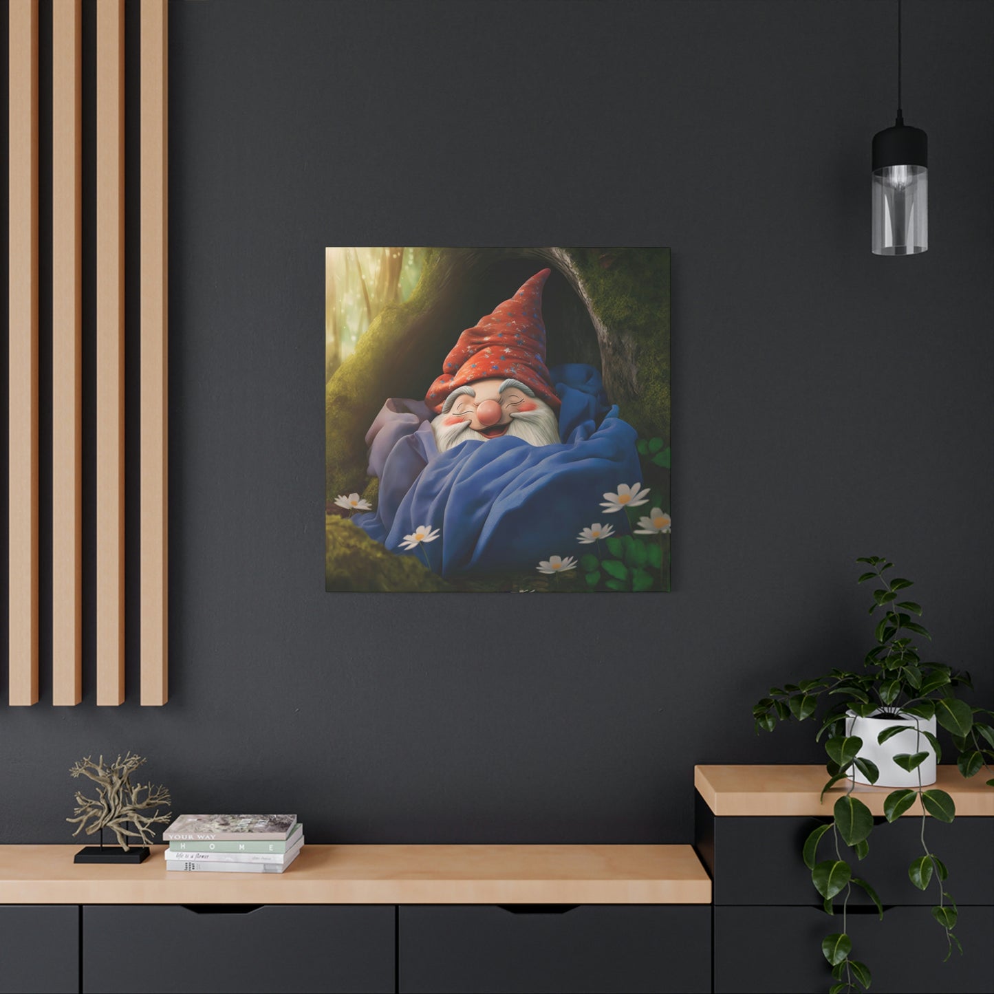 Sleeping Gnome - Matte Canvas, Stretched, 1.25"