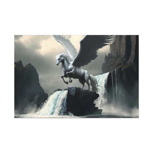 Pegasus Spreads Wings - Matte Canvas, Stretched, 1.25"