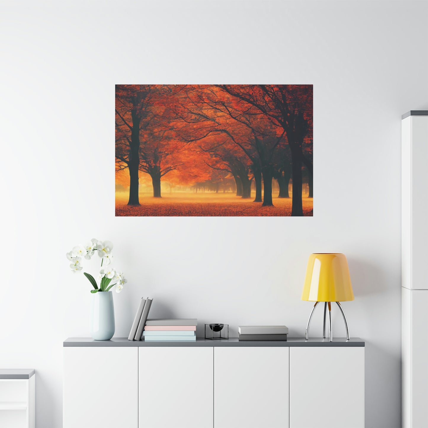 Park Alley in Fall - Matte Canvas, Stretched, 1.25"