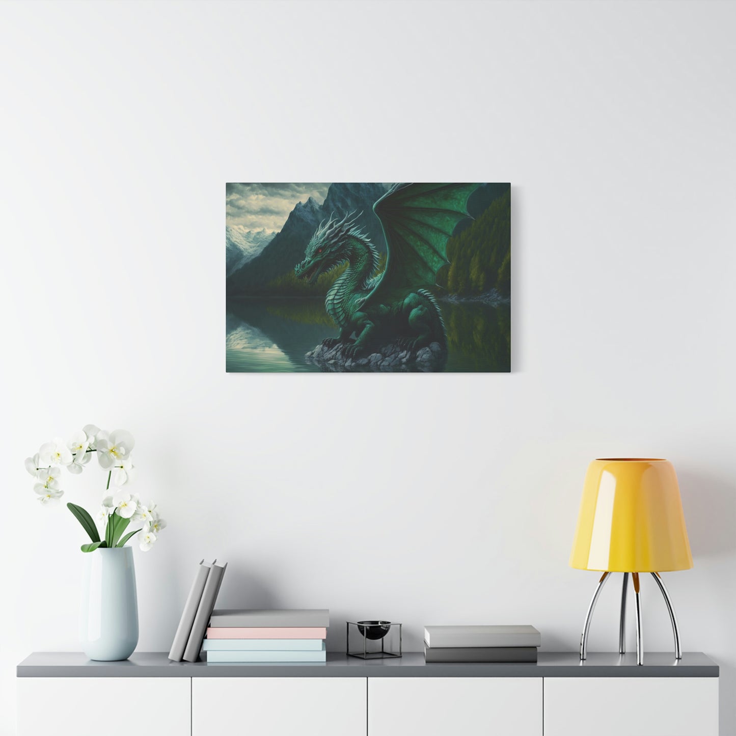 Green Dragon's Lake - Matte Canvas, Stretched, 1.25"