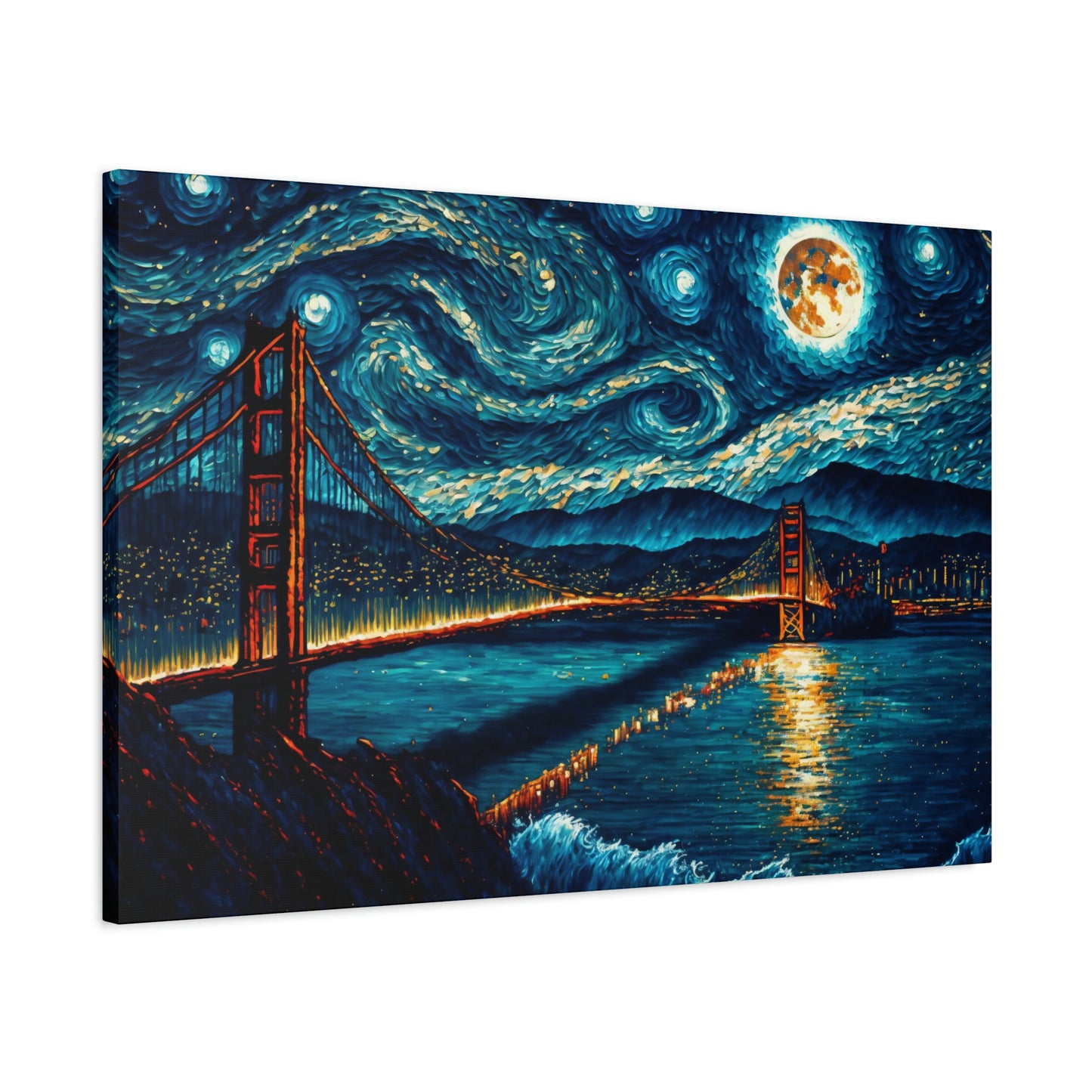 Starry Francisco - Matte Canvas, Stretched, 1.25"