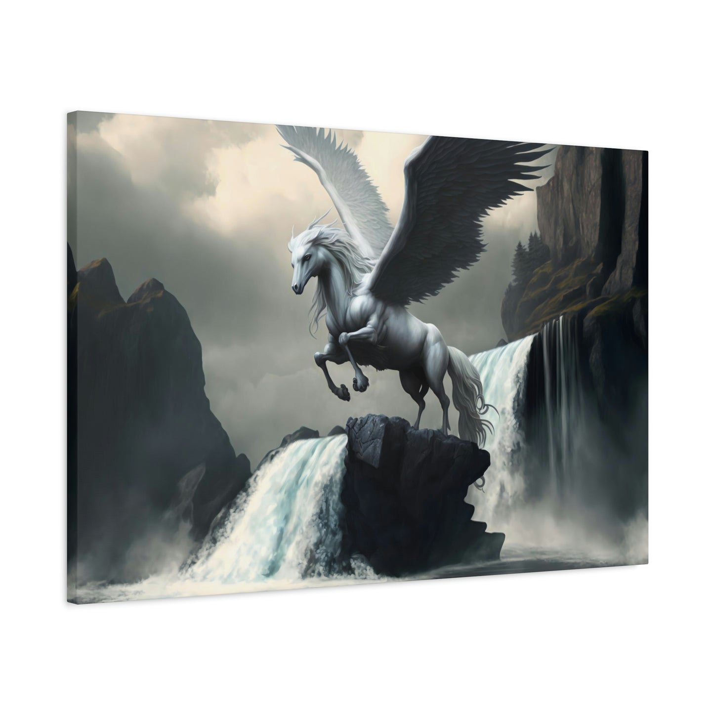 Pegasus Spreads Wings - Matte Canvas, Stretched, 1.25"