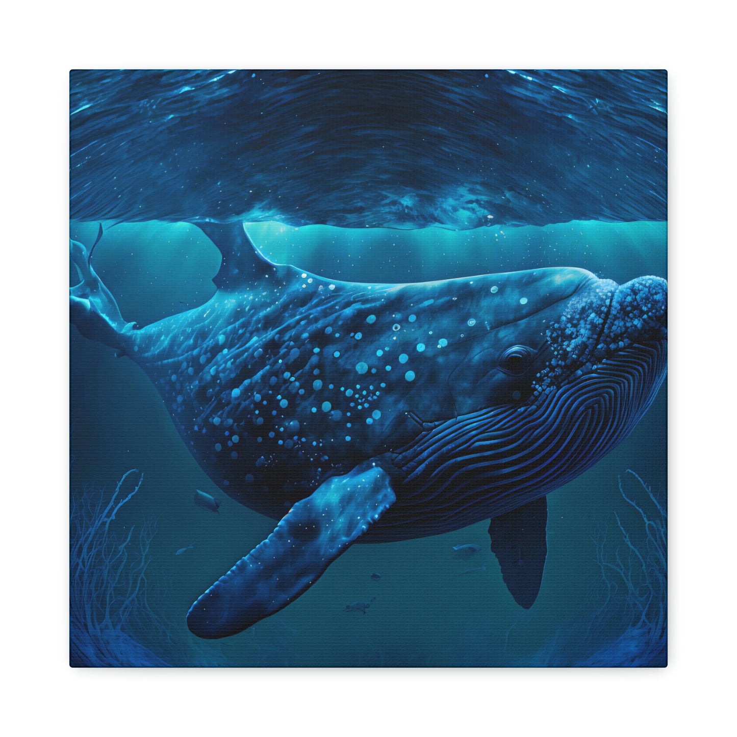Blue Underwater - Matte Canvas, Stretched, 1.25"