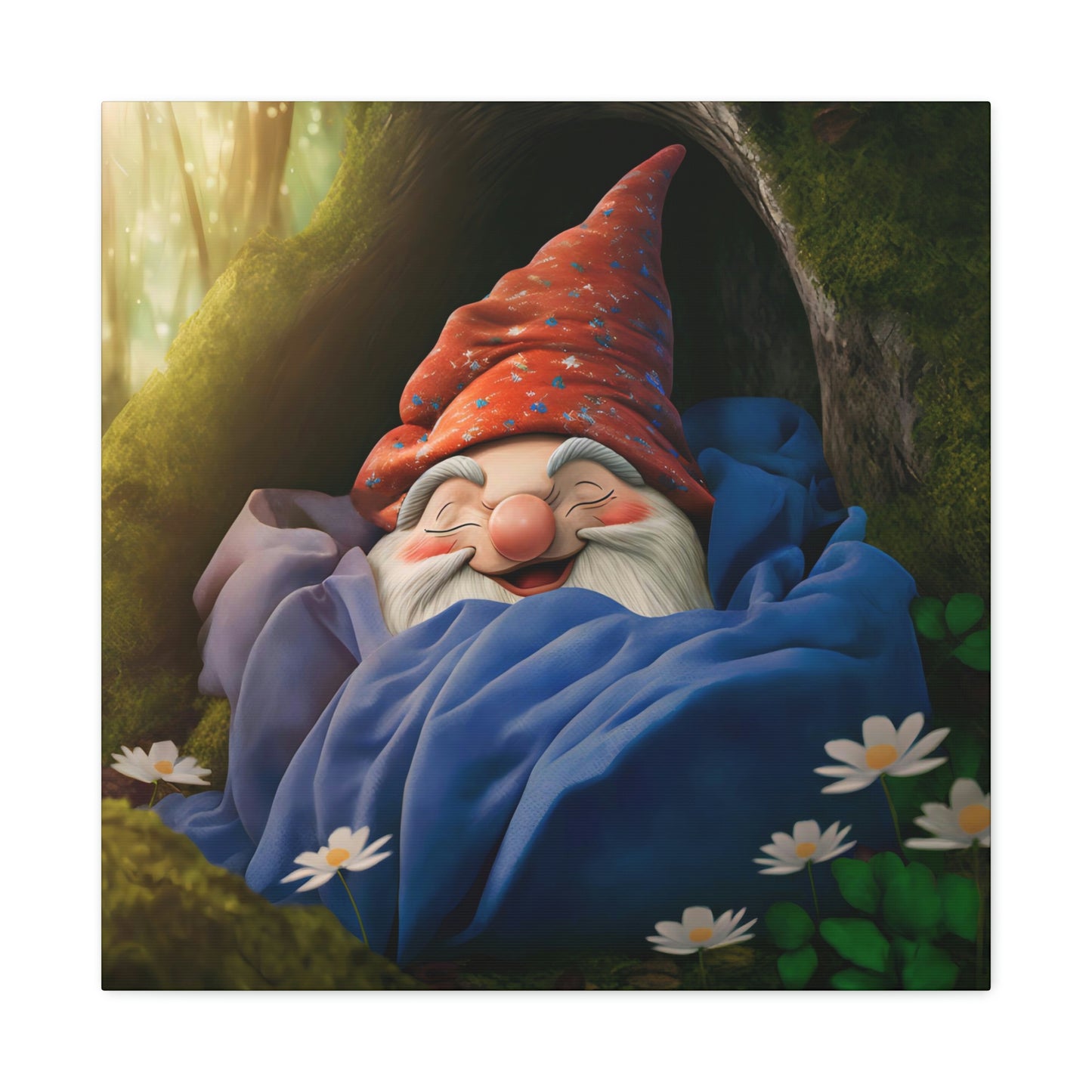 Sleeping Gnome - Matte Canvas, Stretched, 1.25"