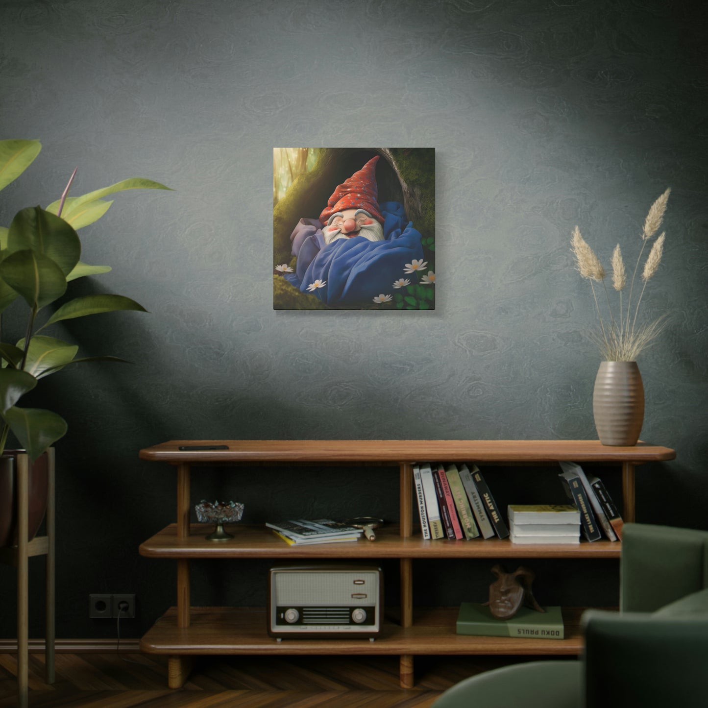 Sleeping Gnome - Matte Canvas, Stretched, 1.25"