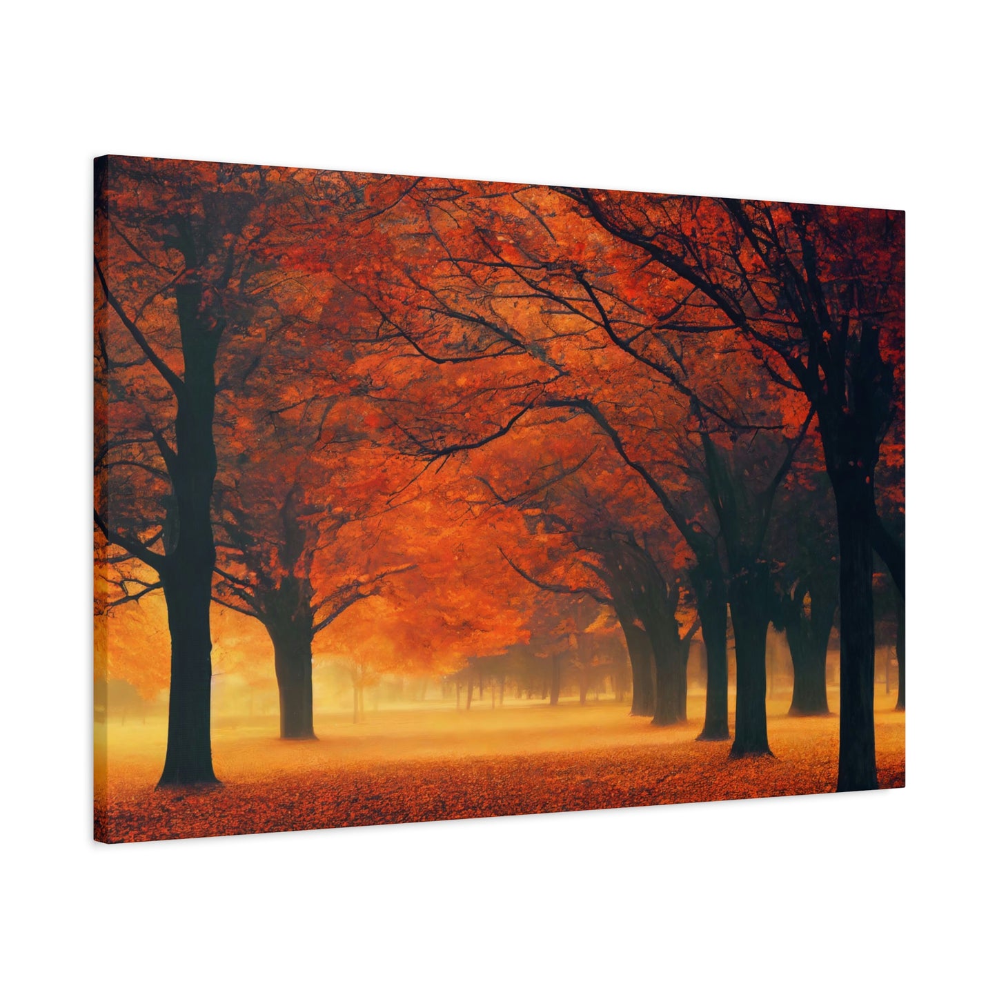 Park Alley in Fall - Matte Canvas, Stretched, 1.25"